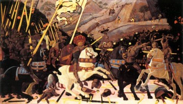 Niccolo da Tolentino führt die Florentiner Truppen Frührenaissance Paolo Uccello Ölgemälde